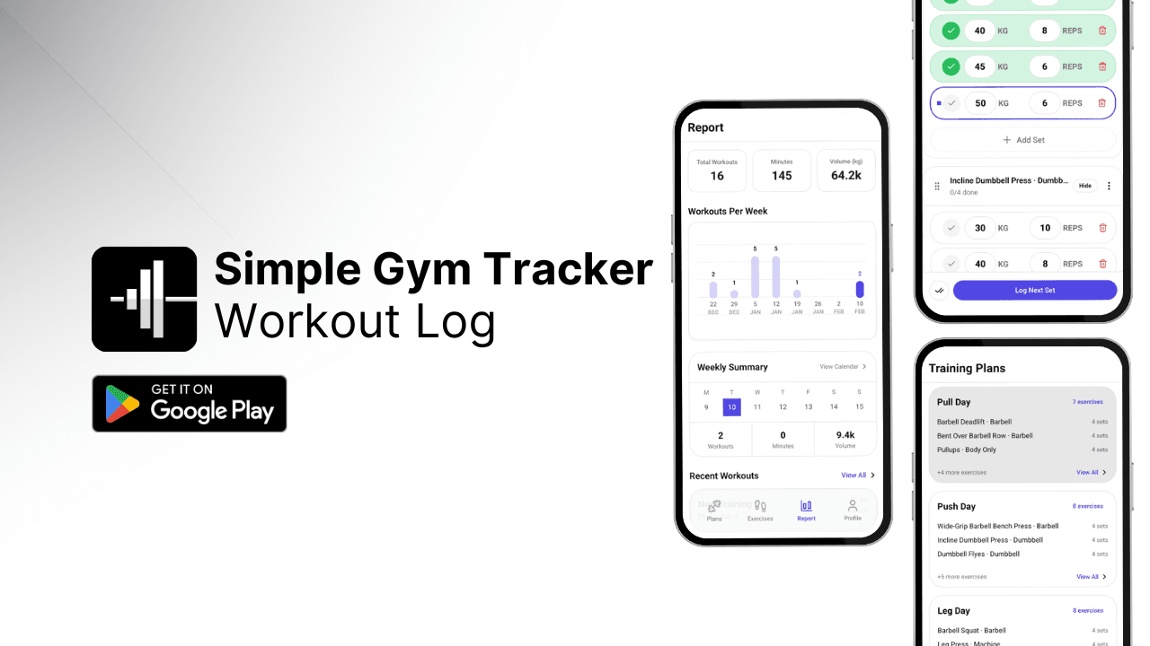 Simple Gym Tracker:Workout Log